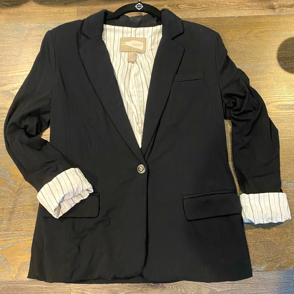 Black w/ Pin Strip inside Jacket, Never Worn!